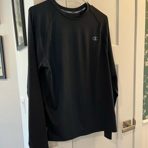 Champion Black Long-Sleeve Performance Shirt